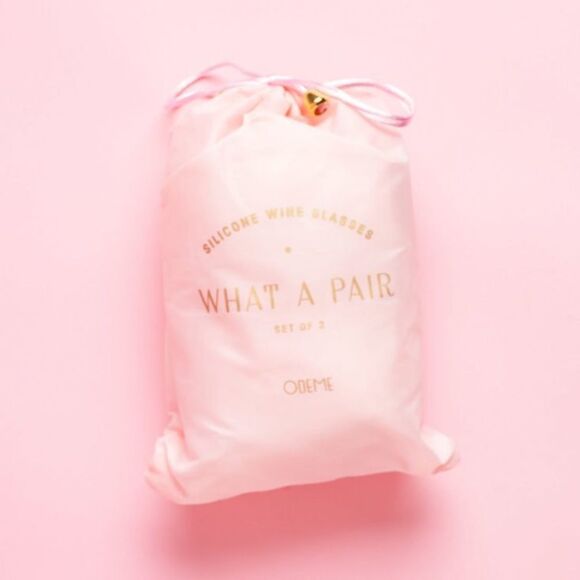 ✨2xHP✨Odeme What A Pair Set Silicone Wine Glasses✨ - Picture 5 of 8